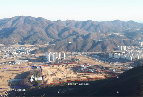 양상 웅상 미니신도시 현장. <양산시 제공>